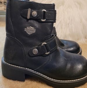 Black Harley Davidson lady boots